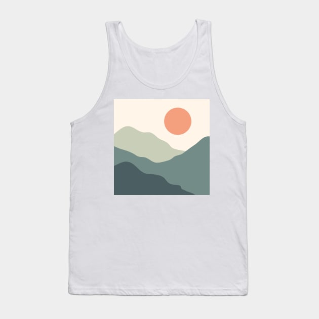 Minimal Land & Sea Tank Top by chimmychupink